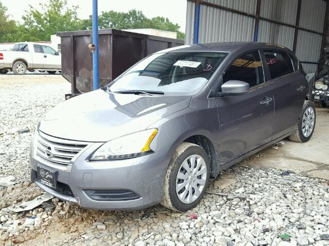 3N1AB7AP3FY353319 - 2015 NISSAN SENTRA S GRAY photo 2