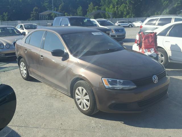 3VW2K7AJ1CM468191 - 2012 VOLKSWAGEN JETTA BASE 棕色 照片 1