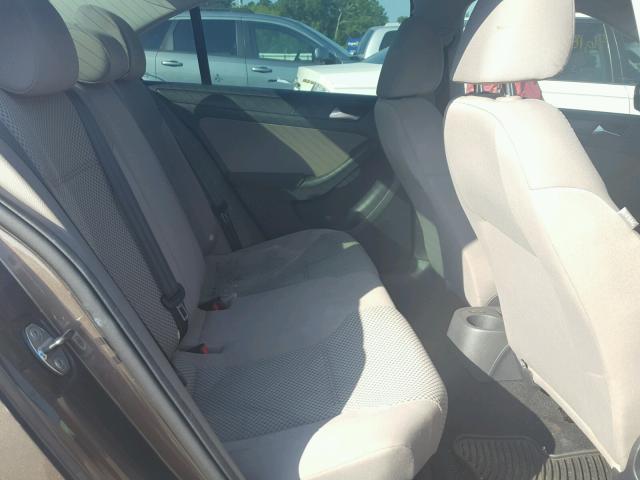 3VW2K7AJ1CM468191 - 2012 VOLKSWAGEN JETTA BASE 棕色 照片 6