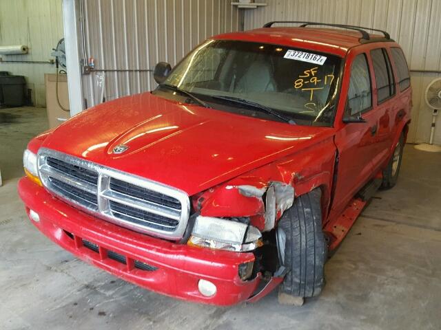 1D4HS58NX3F574152 - 2003 DODGE DURANGO SL RED photo 2