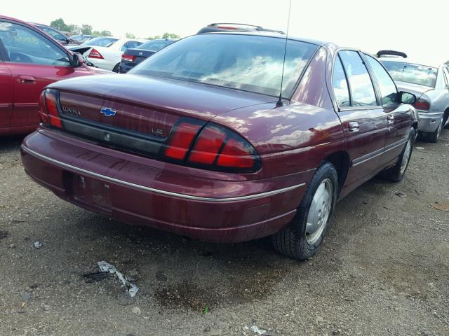 2G1WL52M1W9290416 - 1998 CHEVROLET LUMINA BAS წითელი ფოტო 4