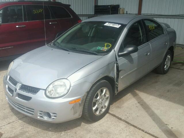 1B3ES56C15D103959 - 2005 DODGE NEON SXT SILVER photo 2