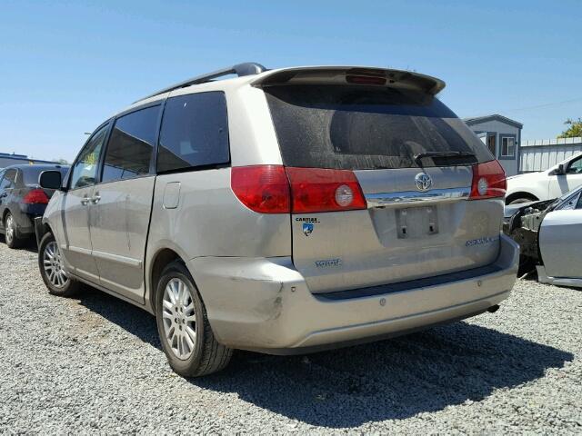 5TDZK22C97S016161 - 2007 TOYOTA SIENNA XLE GOLD photo 3