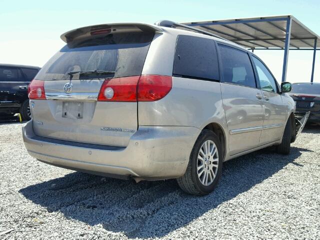 5TDZK22C97S016161 - 2007 TOYOTA SIENNA XLE GOLD photo 4