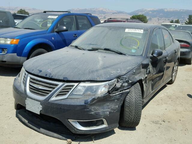 YS3FH41U381103861 - 2008 SAAB 9-3 AERO BLACK photo 2