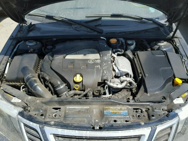 YS3FH41U381103861 - 2008 SAAB 9-3 AERO BLACK photo 7