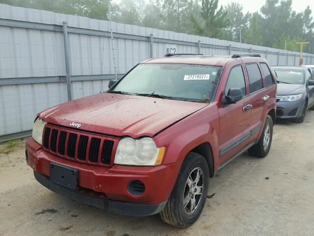 1J4GS48K25C626011 - 2005 JEEP GRAND CHER RED photo 2