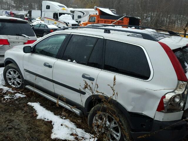 YV1CZ91H441080442 - 2004 VOLVO XC90 T6 WHITE photo 3