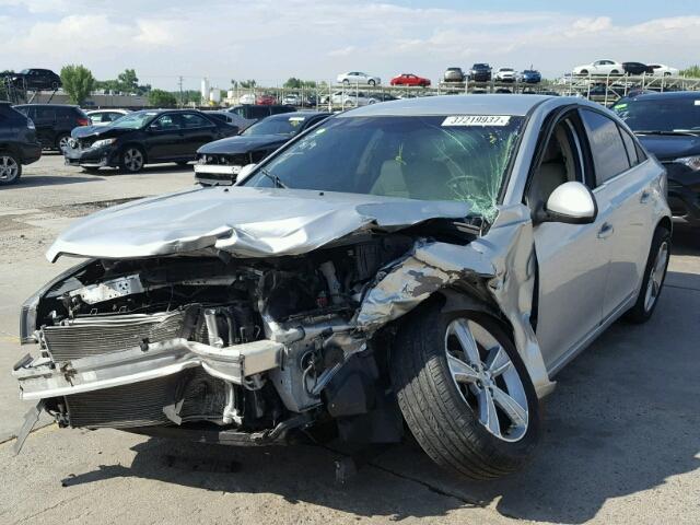 1G1PG5SC9C7184325 - 2012 CHEVROLET CRUZE LT GRAY photo 2