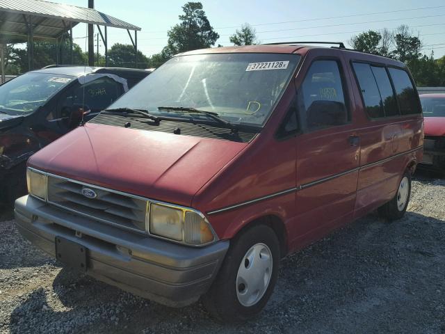 1FMCA11U6SZA24556 - 1995 FORD AEROSTAR RED photo 2