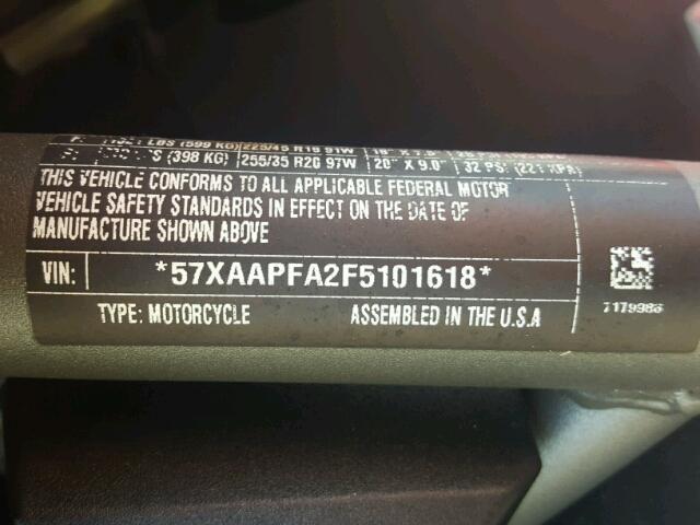 57XAAPFA2F5101618 - 2015 POLARIS SLINGSHOT RED photo 10