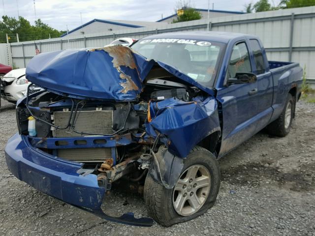 1D7CW3BK4AS143556 - 2010 DODGE DAKOTA SXT BLUE photo 2