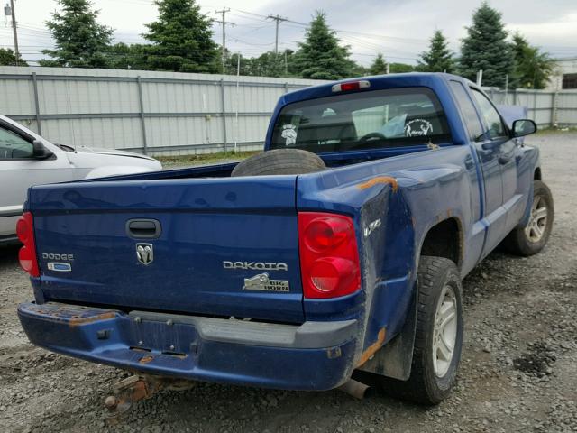 1D7CW3BK4AS143556 - 2010 DODGE DAKOTA SXT BLUE photo 4