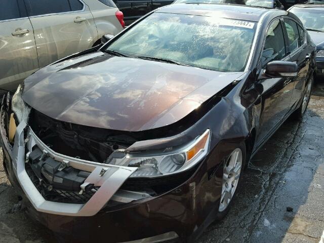 19UUA86549A007557 - 2009 ACURA TL MAROON photo 2