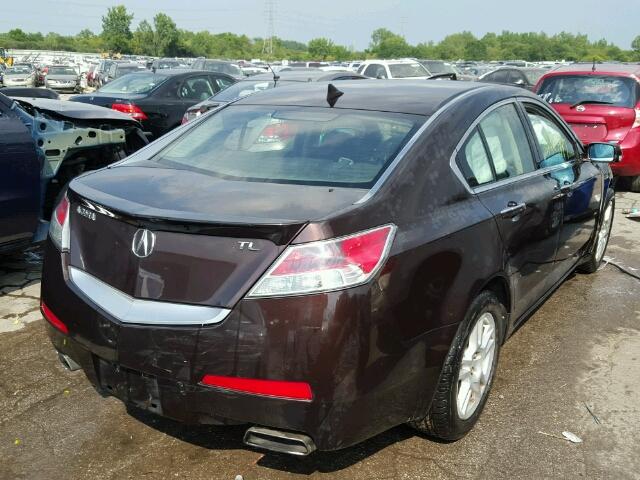 19UUA86549A007557 - 2009 ACURA TL MAROON photo 4