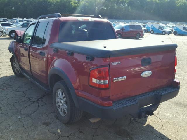 1FMEU31K07UA29279 - 2007 FORD EXPLORER S RED photo 3