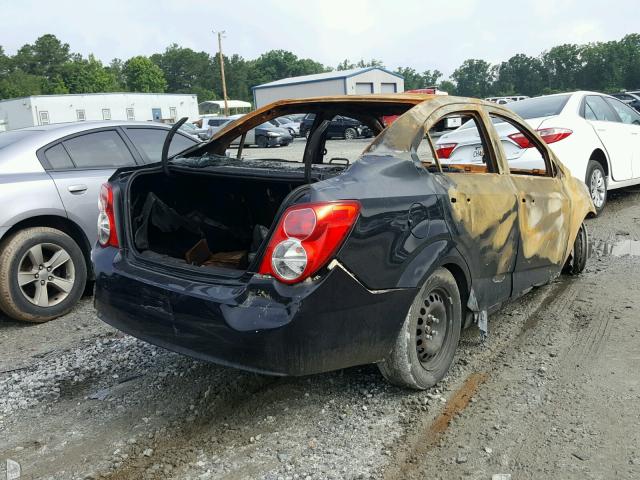 1G1JA5SH9F4197214 - 2015 CHEVROLET SONIC LS BLACK photo 4
