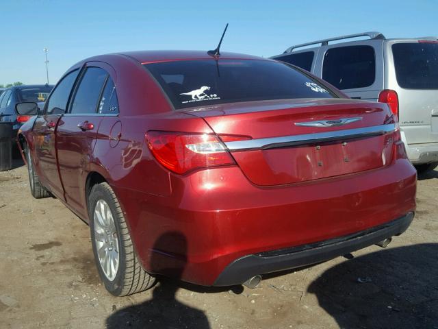 1C3CCBCG3EN171932 - 2014 CHRYSLER 200 LIMITE RED photo 3