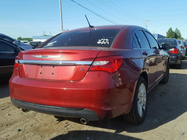 1C3CCBCG3EN171932 - 2014 CHRYSLER 200 LIMITE RED photo 4