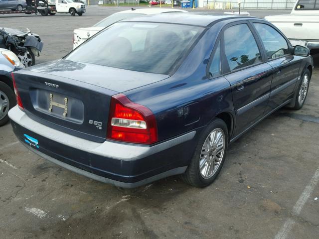 YV1TS90D011179175 - 2001 VOLVO S80 T6 BLUE photo 4