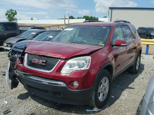 1GKER23718J195083 - 2008 GMC ACADIA SLT წითელი ფოტო 2
