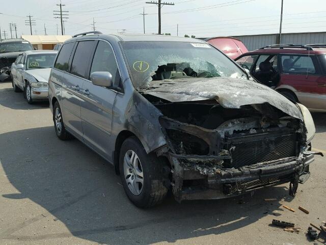 5FNRL386X6B113120 - 2006 HONDA ODYSSEY EX SILVER photo 1