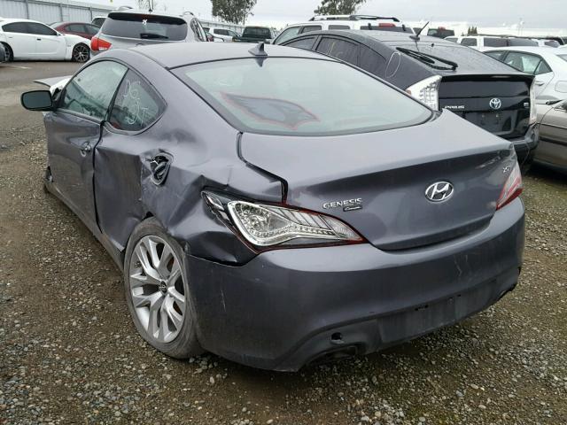 KMHHT6KD1DU109509 - 2013 HYUNDAI GENESIS CO GRAY photo 3