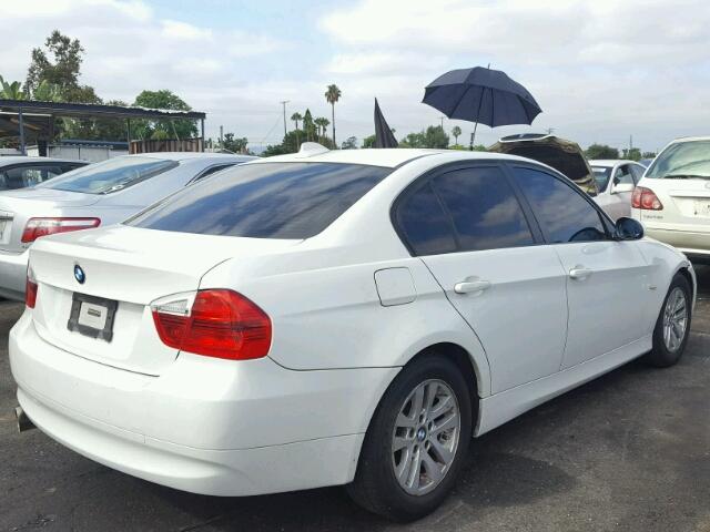 WBAVA37577NL17273 - 2007 BMW 328I WHITE photo 4