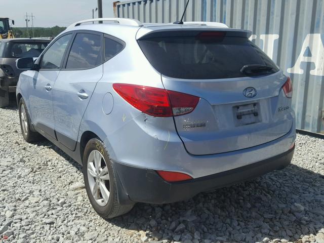 KM8JU3ACXCU485503 - 2012 HYUNDAI TUCSON GLS BLUE photo 3