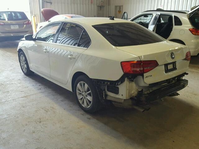 3VW1K7AJ7FM418914 - 2015 VOLKSWAGEN JETTA BASE WHITE photo 3