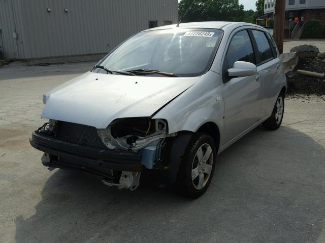 KL1TD66677B728792 - 2007 CHEVROLET AVEO BASE Күміс фото 2