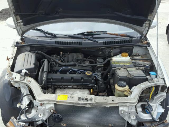 KL1TD66677B728792 - 2007 CHEVROLET AVEO BASE Күміс фото 7