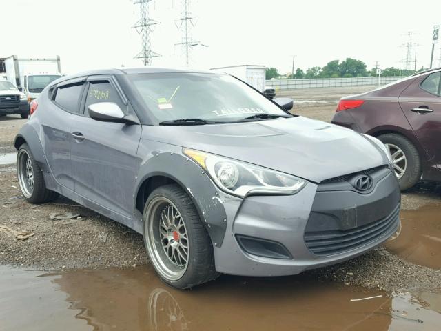 KMHTC6AD2CU030019 - 2012 HYUNDAI VELOSTER B GRAY photo 1