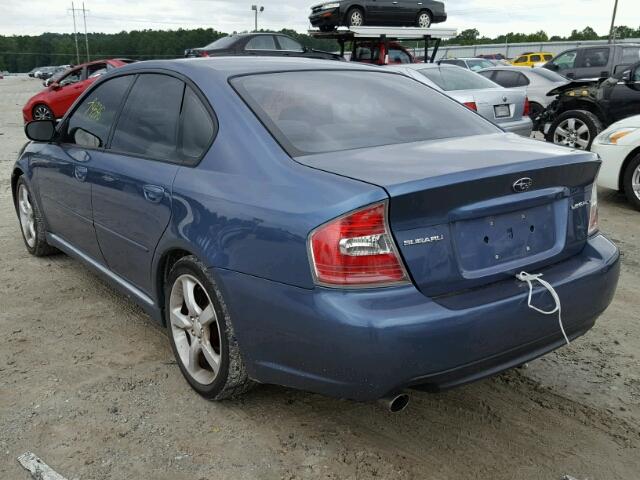 4S3BL626967208205 - 2006 SUBARU LEGACY 2.5 BLUE photo 3