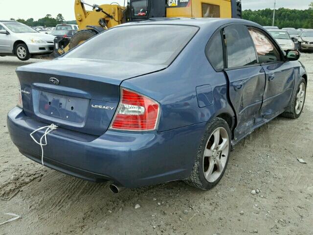 4S3BL626967208205 - 2006 SUBARU LEGACY 2.5 BLUE photo 4