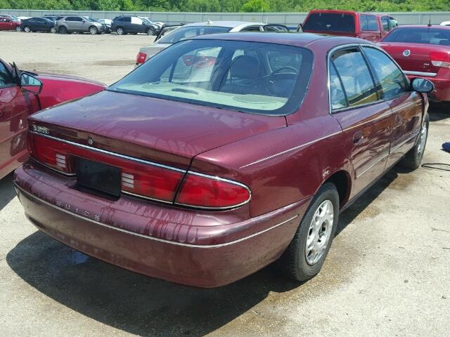 2G4WY52M2V1426571 - 1997 BUICK CENTURY LI RED photo 4