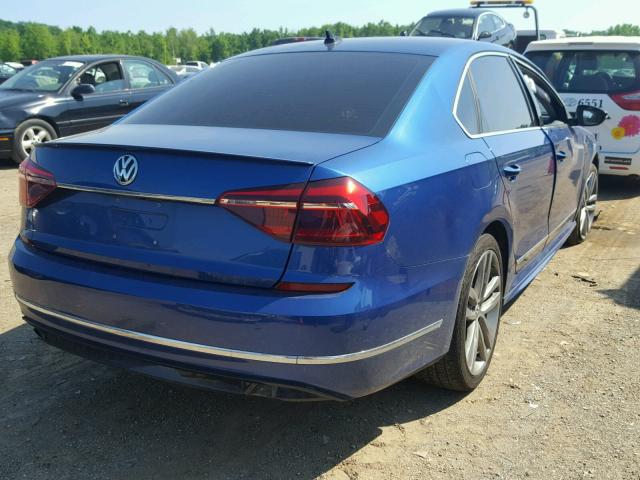 1VWDT7A32HC043918 - 2017 VOLKSWAGEN PASSAT R-L BLUE photo 4