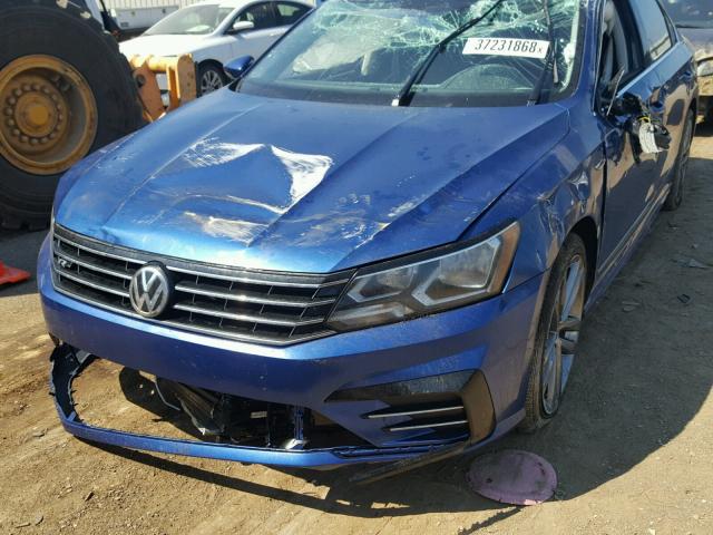 1VWDT7A32HC043918 - 2017 VOLKSWAGEN PASSAT R-L BLUE photo 9