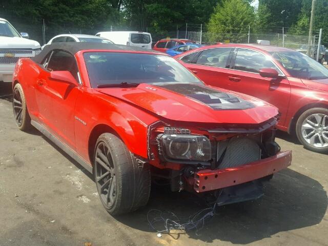 2G1FL3DP8D9802892 - 2013 CHEVROLET CAMARO ZL1 RED photo 1