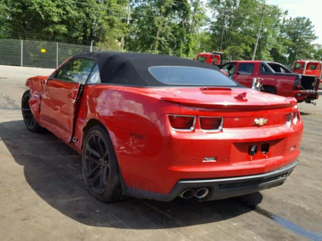 2G1FL3DP8D9802892 - 2013 CHEVROLET CAMARO ZL1 RED photo 3