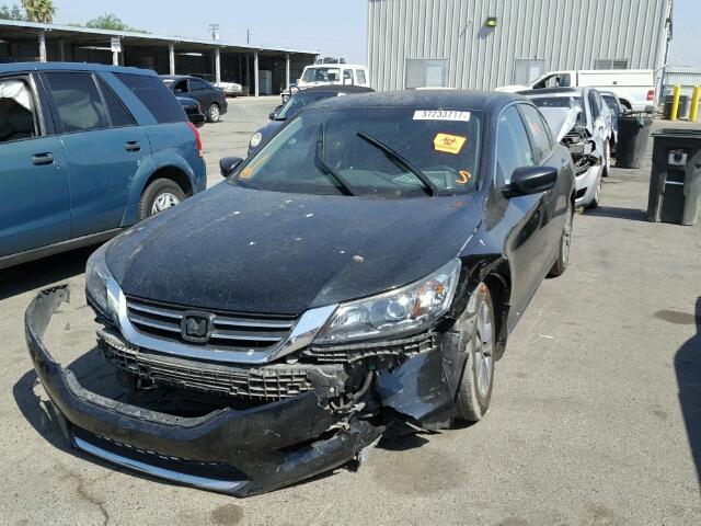 1HGCR2F39FA050061 - 2015 HONDA ACCORD LX BLACK photo 2