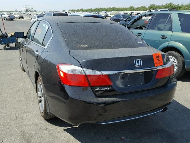 1HGCR2F39FA050061 - 2015 HONDA ACCORD LX BLACK photo 3