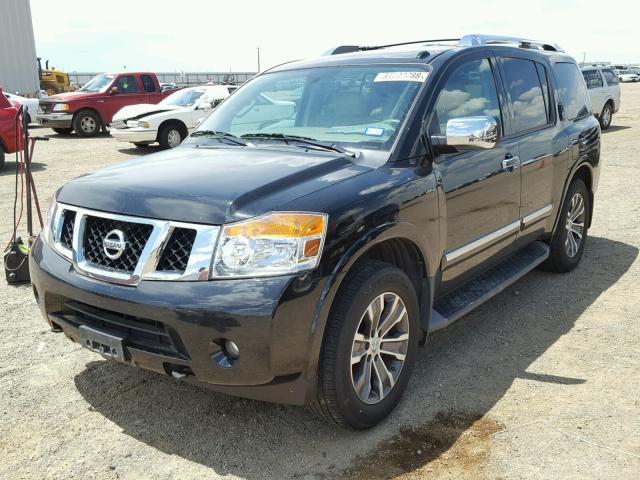 5N1BA0ND5FN621128 - 2015 NISSAN ARMADA SV BLACK photo 2