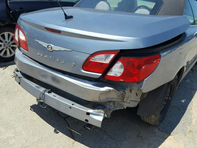 1C3LC45KX8N642962 - 2008 CHRYSLER SEBRING GRAY photo 9