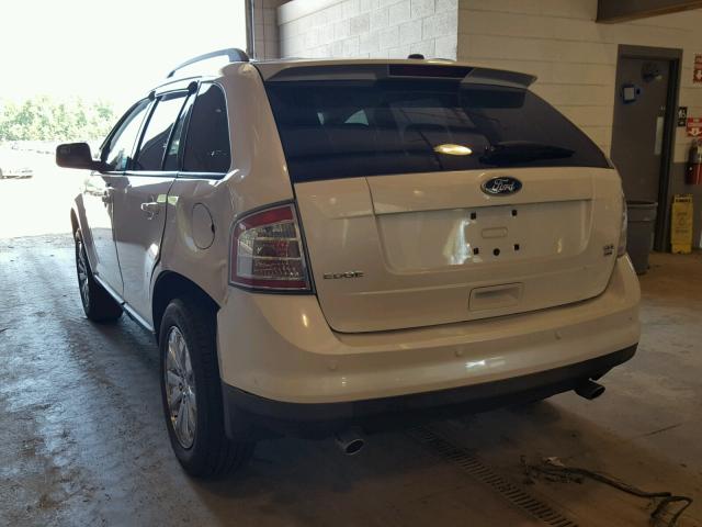 2FMDK4JC0ABB20209 - 2010 FORD EDGE SEL WHITE photo 3