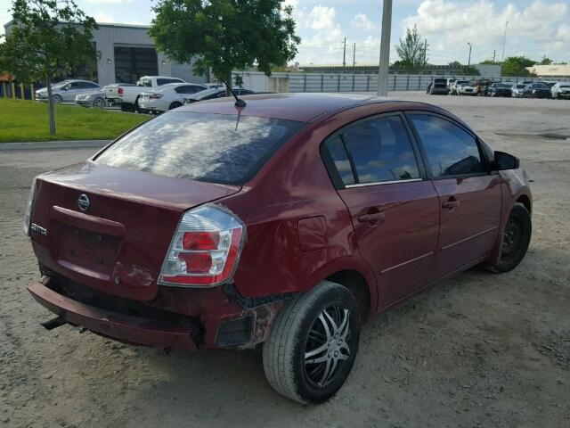 3N1AB61E28L673451 - 2008 NISSAN SENTRA 2.0 RED photo 4