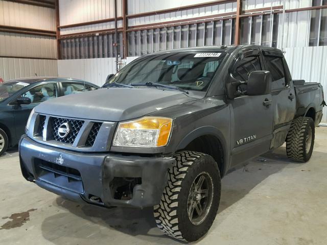 1N6BA0EC5BN311628 - 2011 NISSAN TITAN S GRAY photo 2