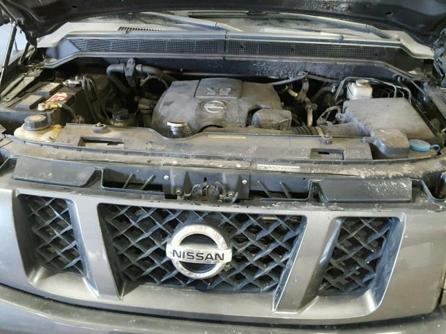 1N6BA0EC5BN311628 - 2011 NISSAN TITAN S GRAY photo 7