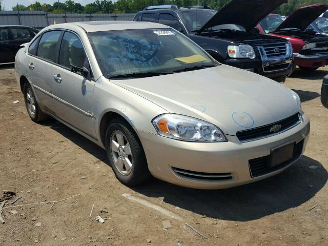 2G1WT58K281266665 - 2008 CHEVROLET IMPALA LT BEIGE photo 1