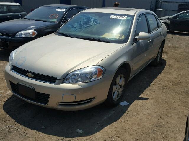 2G1WT58K281266665 - 2008 CHEVROLET IMPALA LT BEIGE photo 2